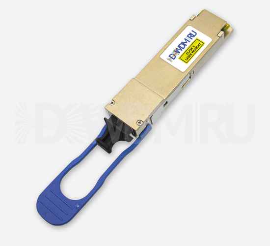 Оптический QSFP+ модуль двухволоконный одномодовый, 4х10Гб/с, 10км,1310нм, 2xLC, DDM - ДВДМ.РУ (DSO-16-6D)