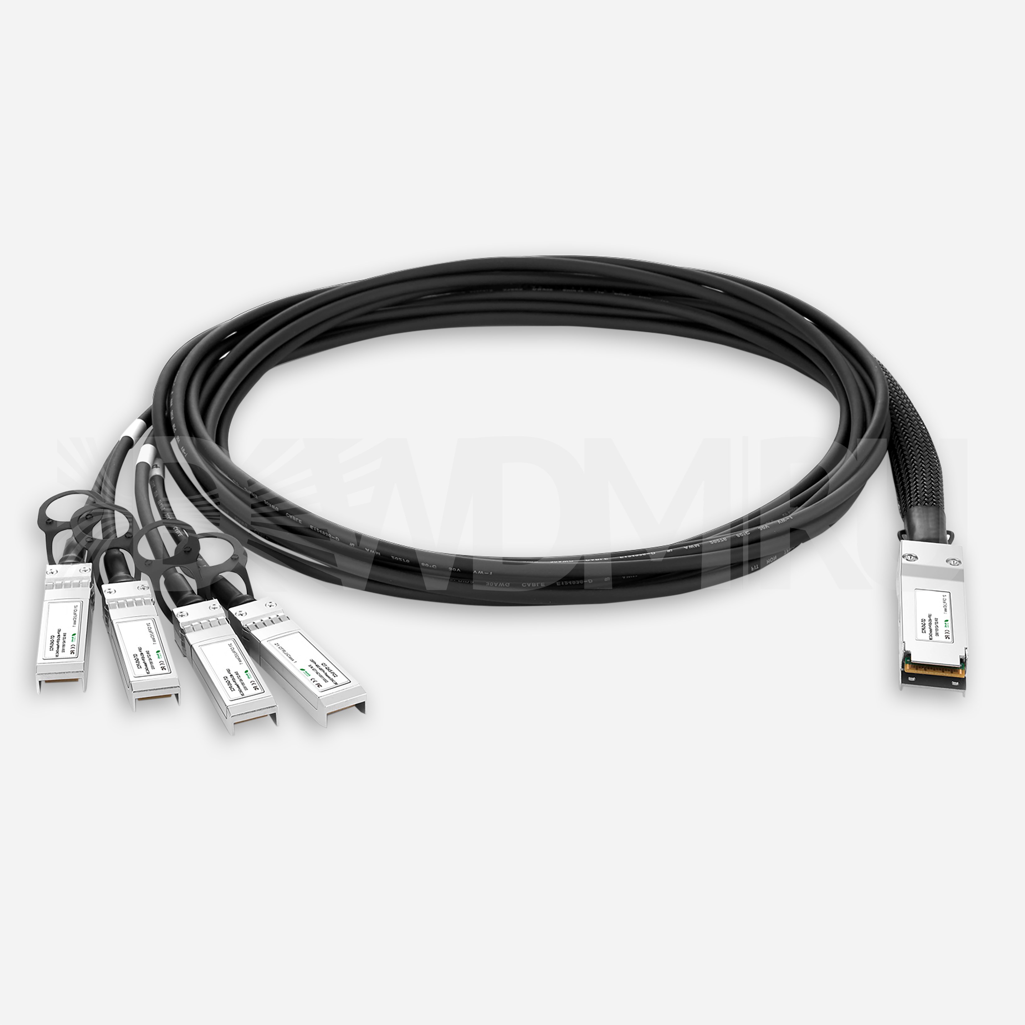 Кабель Direct Attached, с QSFP+ на 4 SFP+, 30AWG, 40 Гб/с, 2 м - ДВДМ.РУ (DSO-DACB-40-2)