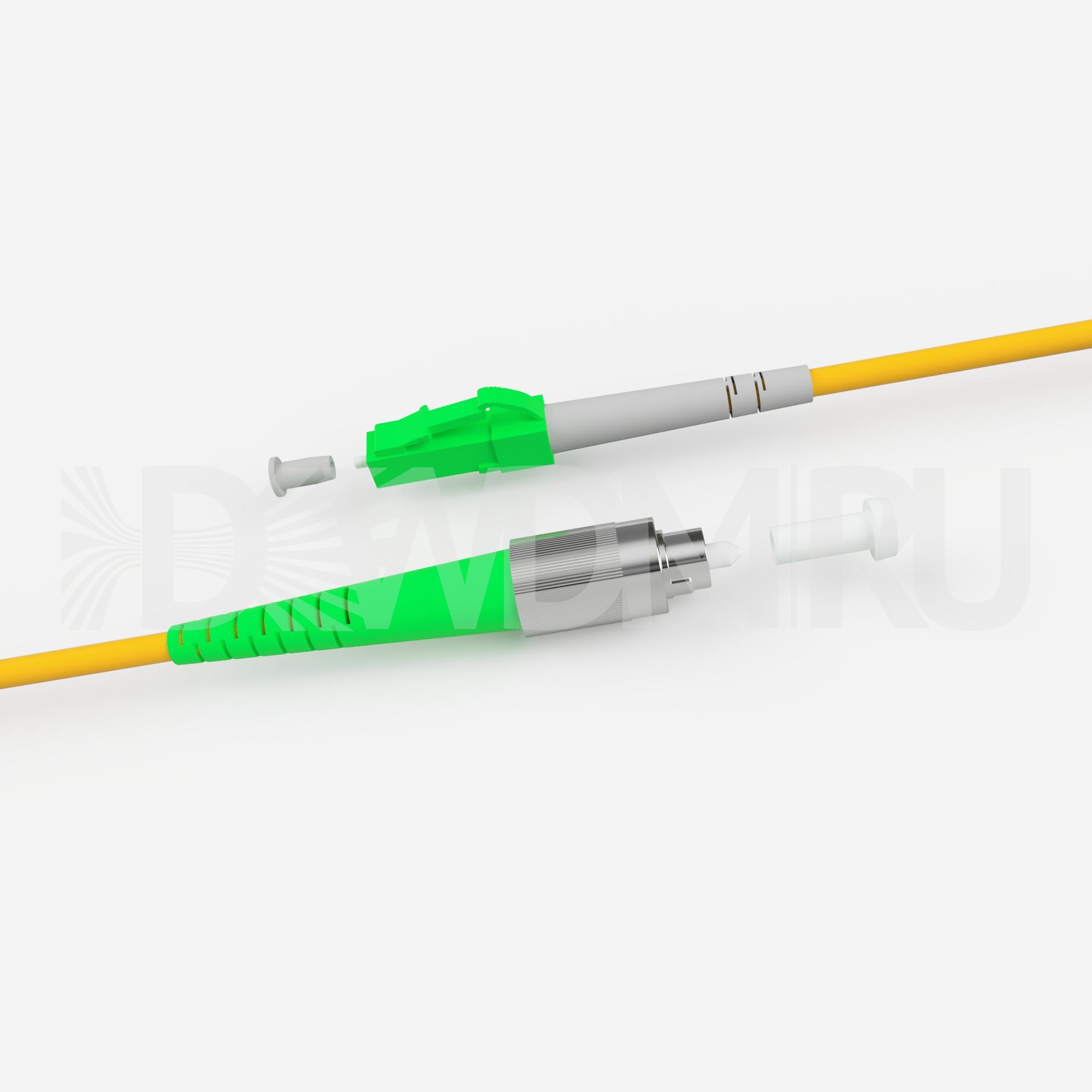 Патч-корд оптический LC/APC-FC/APC, SM, Simplex, 2мм, 25 метров - ДВДМ.РУ (DSO-LCAFCA3LS-25)